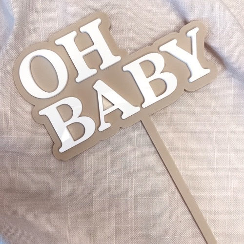 Oh baby cake topper