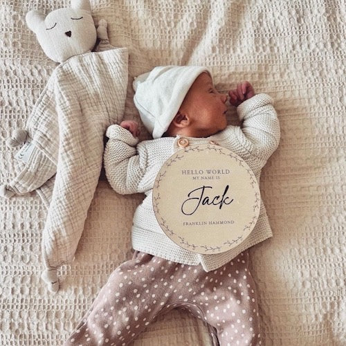 Wooden Baby Milestone Set
