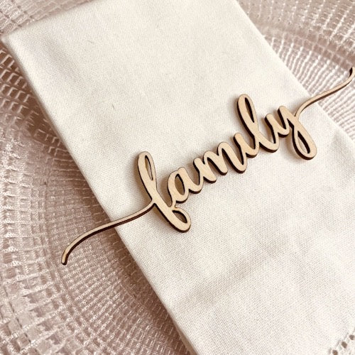Personalised wooden names