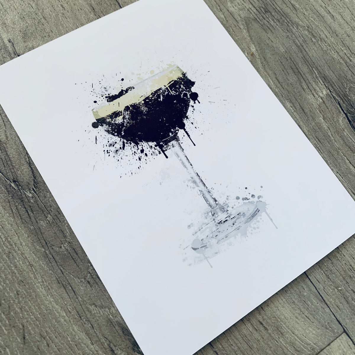 Espresso Martini Splash Print