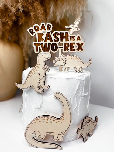 Dinsour Cake Topper Set