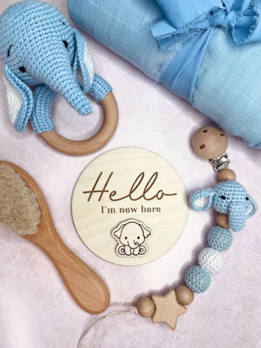 Elephant Crochet Gift Set