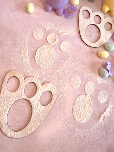 Easter Bunny footprints