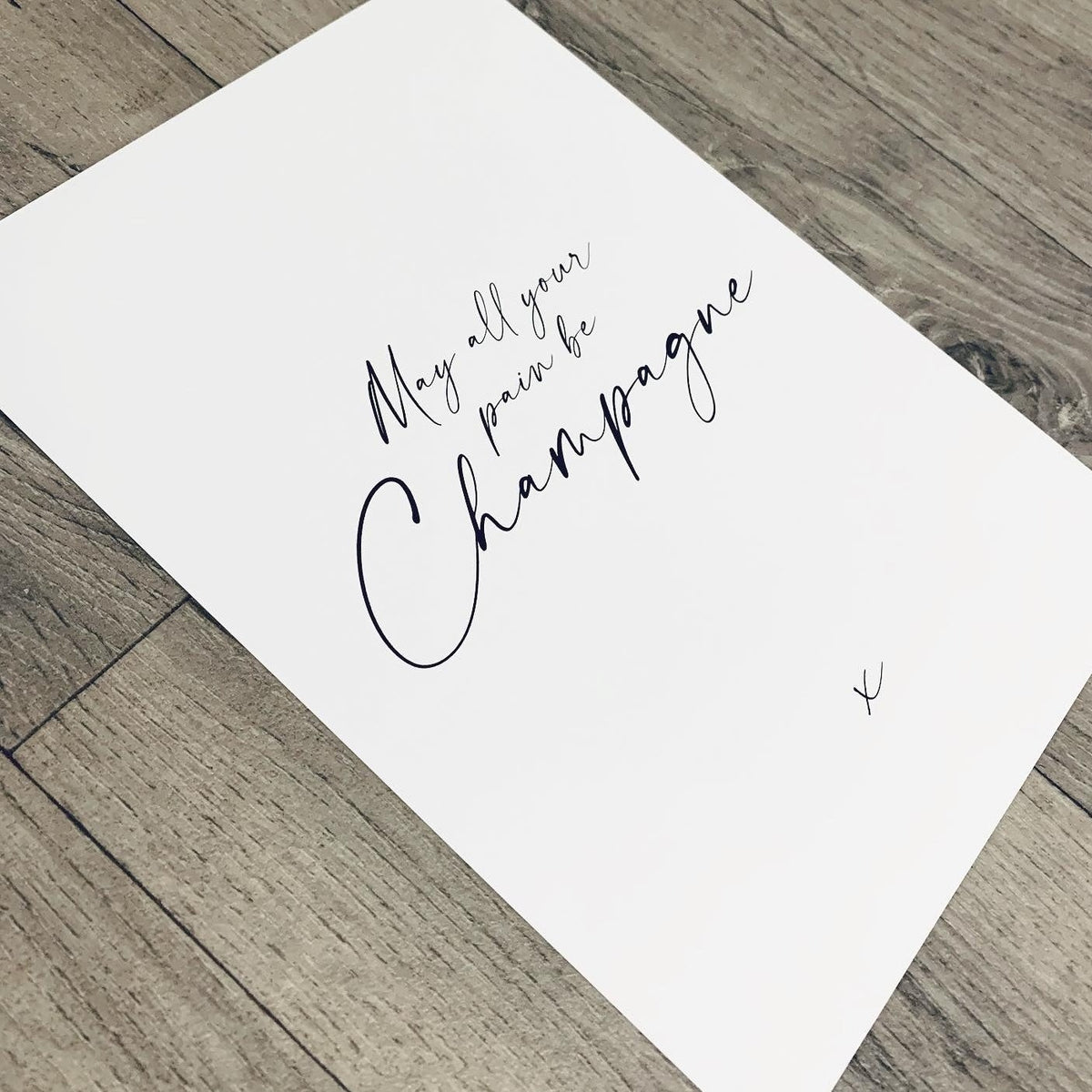 Champagne Print