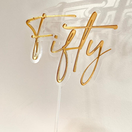 Acrylic Double layer cake topper