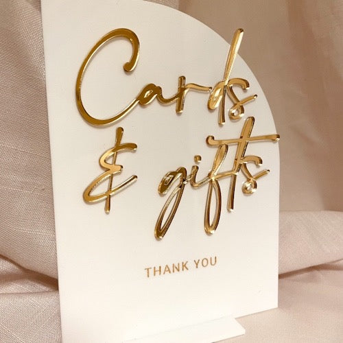 Gift & Cards sign