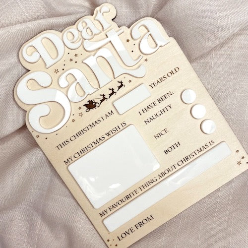 Dear Santa reusable letter