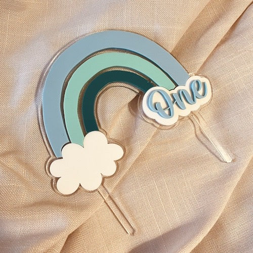 Rainbow Acrylic Topper